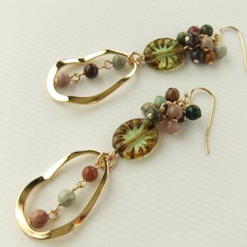 SALE 金具変更OK　Pierces or Earrings　インペリアルジャスパー（P0892）の画像