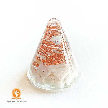 アセンションクラウンチャクラ ミニ円すい ゼオライト オルゴナイト