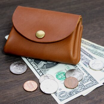 ちょっとしたお出かけに便利なコロコロ財布♪栃木レザー日本製 アコーディオン財布の画像