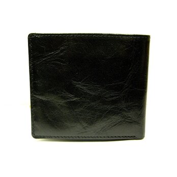 バッファロー 　薄型　スリム　二つ折り財布 ブラックの画像