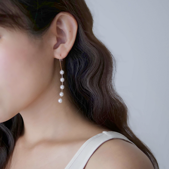 Swarovski Pearl Prima Pierce K14GF 5022の画像