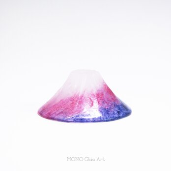 ぐい呑 富士 6【パートドヴェールガラス酒器 | オリジナル・一点もの】の画像