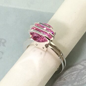 Three Parallel Lines CZ Ring<Order Production>の画像