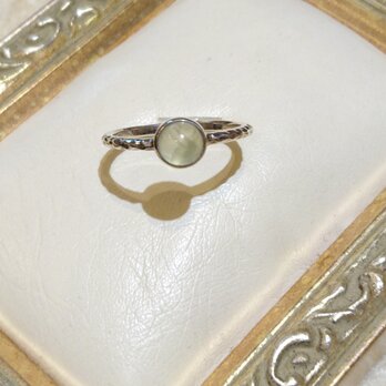 Prehnite ring sv925 circle15の画像