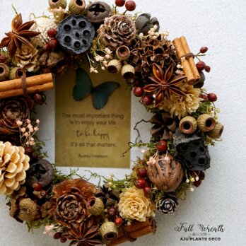 Fall Wreath ～森の宝物～　１8cmの画像