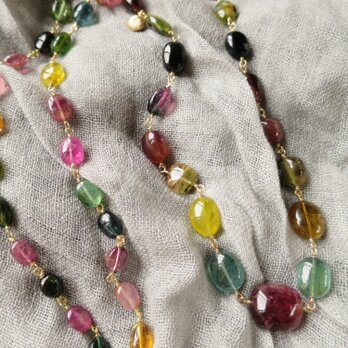 Ｋ18 Tourmaline Candy Necklaceの画像
