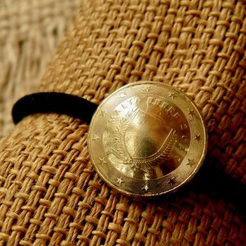 ＃H109  Republic of Malta Coin Hair Elasticの画像
