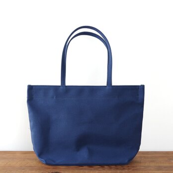 《Canvas》Simple tote Bag ネイビーの画像