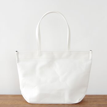 《Canvas》Simple tote Bag オフホワイトの画像