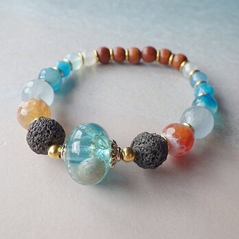 Under the Sea＊ Lava Stone Diffuser Bracelet☆アロマブレスレットの画像