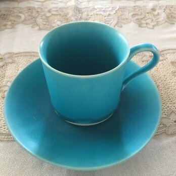 青の器   コーヒーカップ&ソーサーの画像