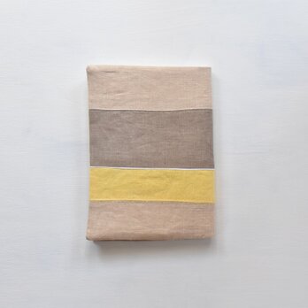 A5ノートカバー｜草木染め モダンキルトのノートカバー #04