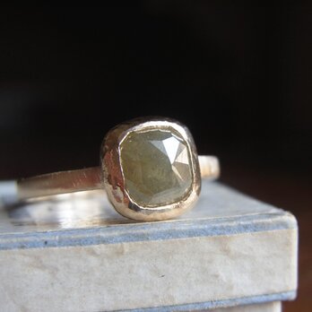 限定K10 ローズカットダイアのリング