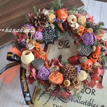 かぼちゃ兄弟のハロウィンwreathの画像