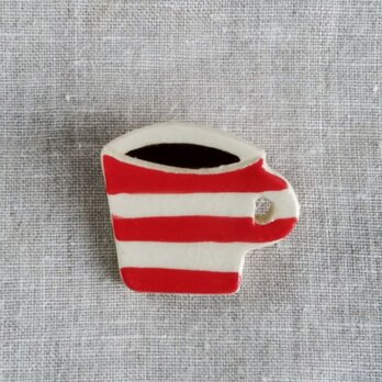 コーヒーカップブローチの画像