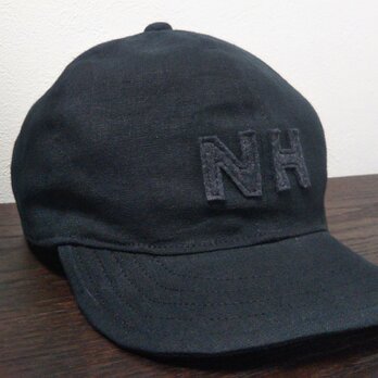 『特別ご注文品』 アルファベットキャップ『NH』 国産ハーフリネン生地の画像