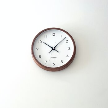 KATOMOKU muku clock 13 ウォールナット km-104WA 掛け時計木製 無垢材