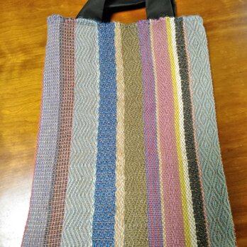 手織りジュートのサブバッグ　Ｂの画像