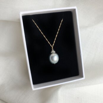 【K14GF/SILVER】 TAHITIAN BAROQUE PEARL NECKLACEの画像