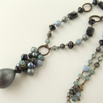 SALE Necklace　ヴィンテージ　淡水パール（N1195)の画像