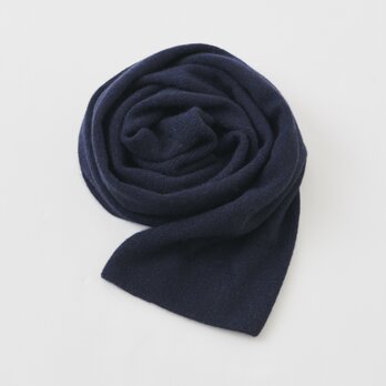 【再入荷】enrica cashmere&wool muffler / navyの画像