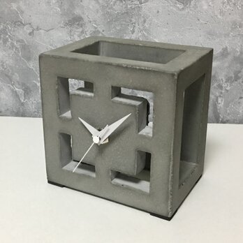 コンクリート置き時計 D-type《送料無料》の画像