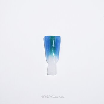 ガラス箸置き -扇 閉-04【オリジナル・一点もの | パートドヴェールガラス箸置き】の画像