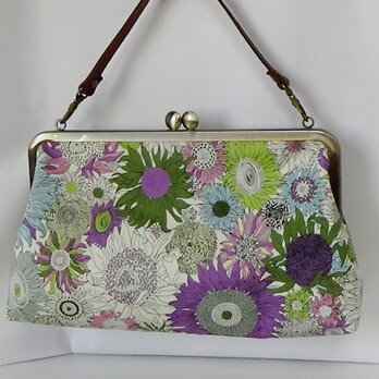 リバティ　スモールスザンヌ　がま口ミニバッグ　