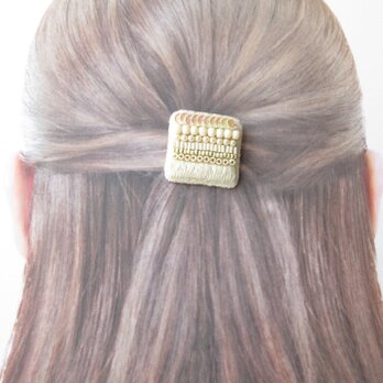 Hair Accessory　ポニーフック　ビーズ刺繍（K0827)の画像