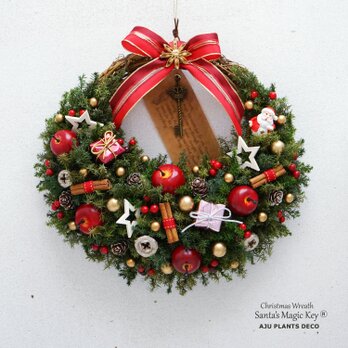 クリスマスリース(0519)～Santa's Magic Key(R)～　28cmの画像