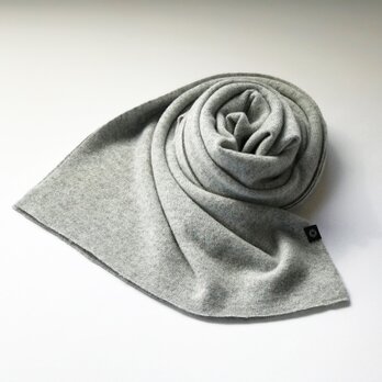 Pure カシミヤのふわふわマフラー L/Gray