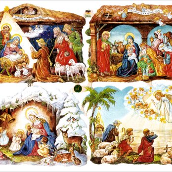 ドイツ製クロモス キリストの降誕 ラメなし　DA-CHY092の画像