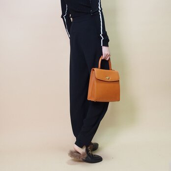 2way前タック レトロワイドパンツ19217