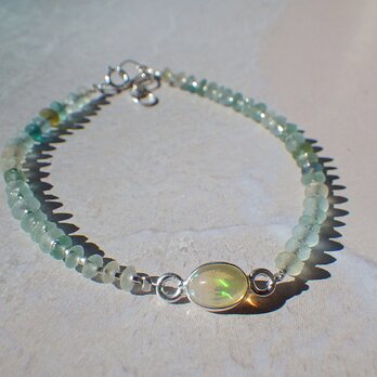 *sv925*Opal＆Roman Glass Bracelet 幸運の石☆オパールの画像