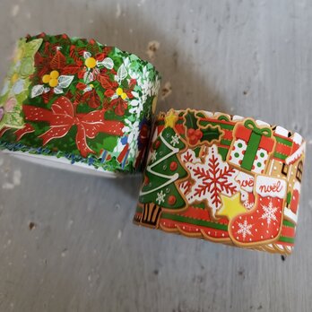 　クリスマスmaskingtape 　（マスキングテープ）　2set　　の画像