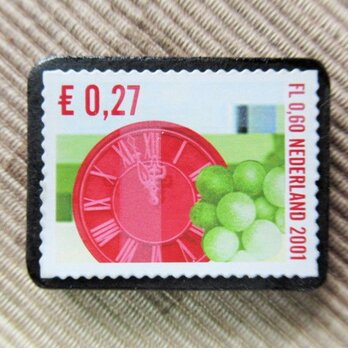 オランダ　クリスマス切手ブローチ5660