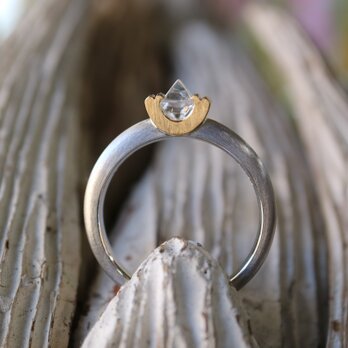 ラフダイヤモンド（原石）指輪の画像