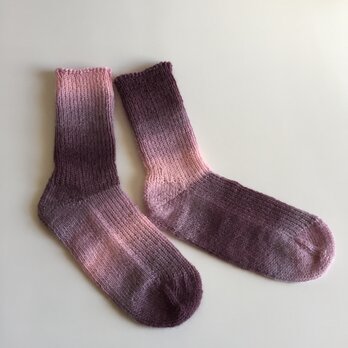 手編み靴下【Woolly Hugs イヤーソックス 01】の画像