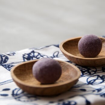 豆まめ皿　角丸　【胡桃】