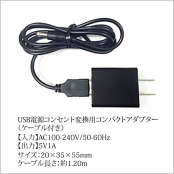 USB接続 + コンセント変換ACアダプターセットの画像