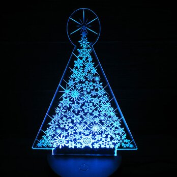 クリスマスツリー 雪結晶 ルームライトセット LED フロアライトセットの画像