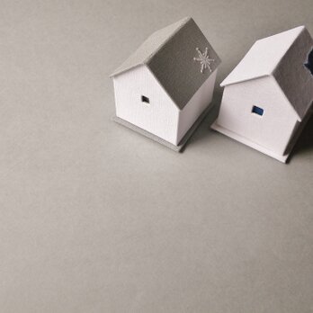 ハウス型ジュエリーボックスset❆青い鳥と雪の結晶❄