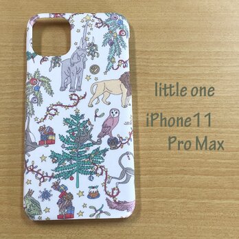 【リバティ生地】Liberty Christmas白 iPhone11 Pro Maxの画像
