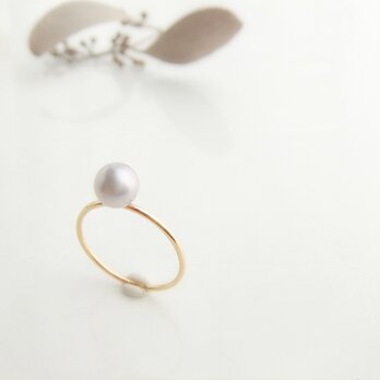 14kgf*pearl ring #13　59006の画像