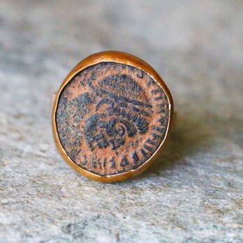 古代ローマンコイン　指輪＊9号　SVの画像