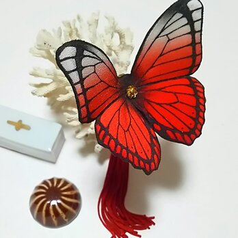 蝶のかんざし（大）モルフォの画像