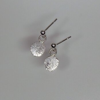 * Special Price *  Silver Hammered Drop Earringsの画像