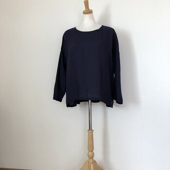 リネンの切り替えブラウスM～L