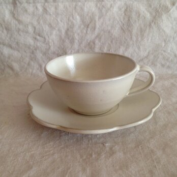 カップ&ソーサー(アンティークホワイト)