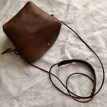 小さいポシェット チャコールブラウン